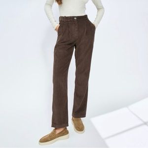 Aritzia Corduroy Quota Pant - Size 6 Brown